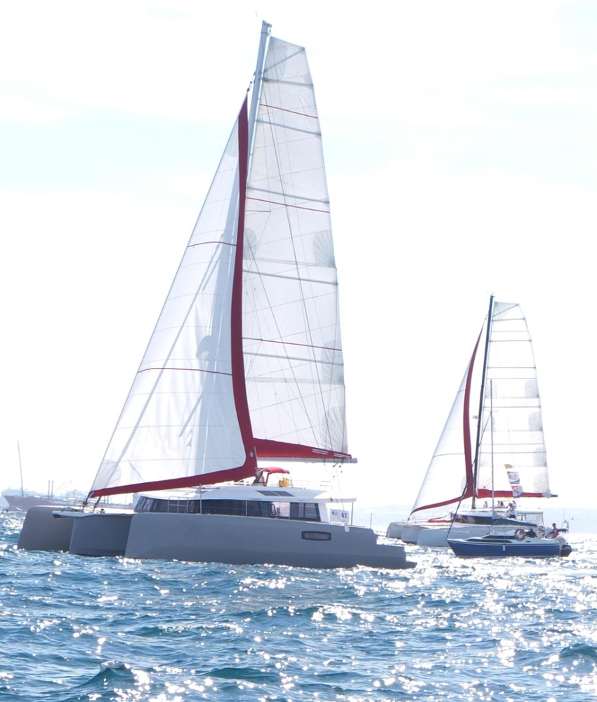 Two NEEL trimarans take the start of the ARC 2020